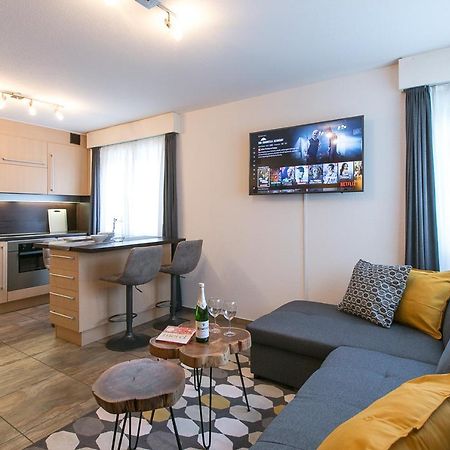 Spirit Apartments - Studio 2 - Kueche - Parkplatz Engelberg Kültér fotó