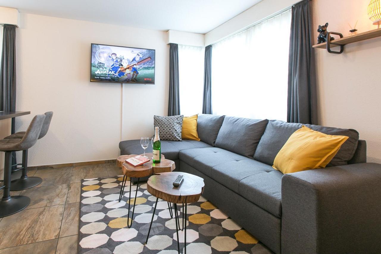 Spirit Apartments - Studio 2 - Kueche - Parkplatz Engelberg Kültér fotó